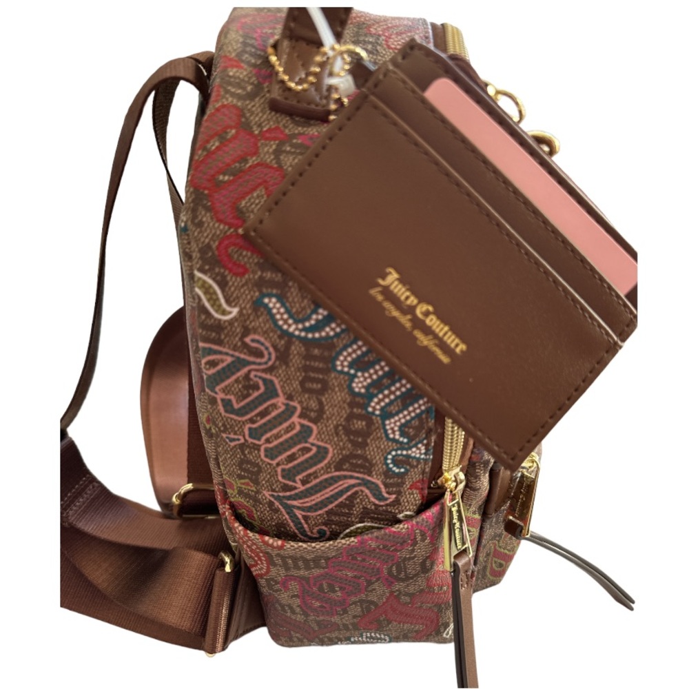 Juicy Couture Chestnut Chino Multi Rosie Mini Backpack - Picture 11 of 12